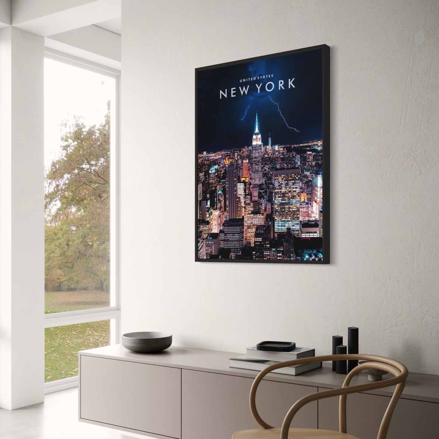 Empire State Building Lightning | NYC Skyline