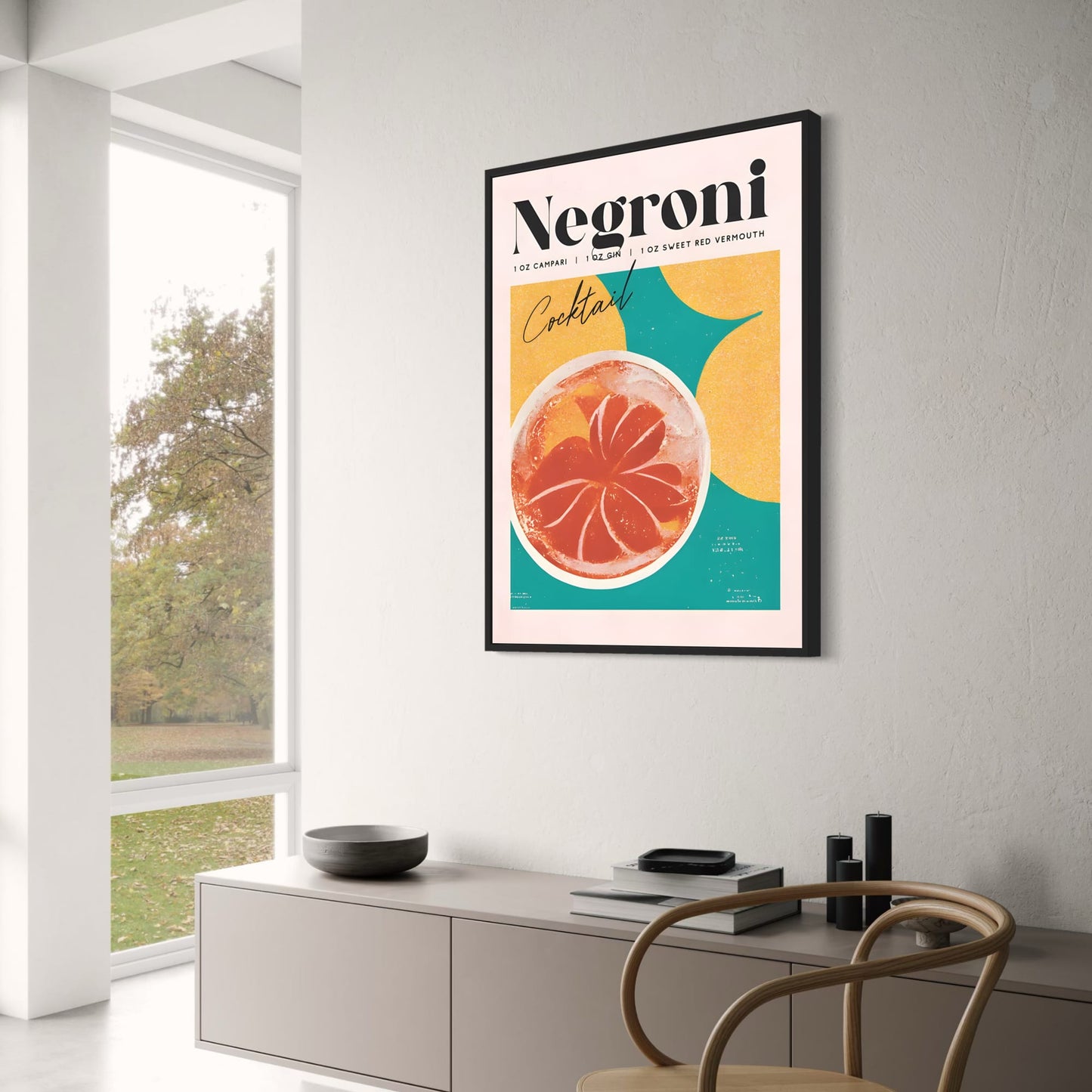 Cocktail Party - Negroni Cocktail Poster