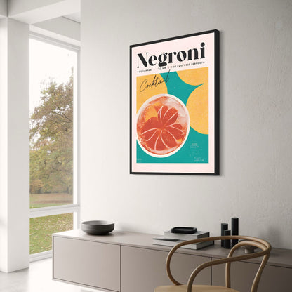 Cocktail Party - Negroni Cocktail Poster