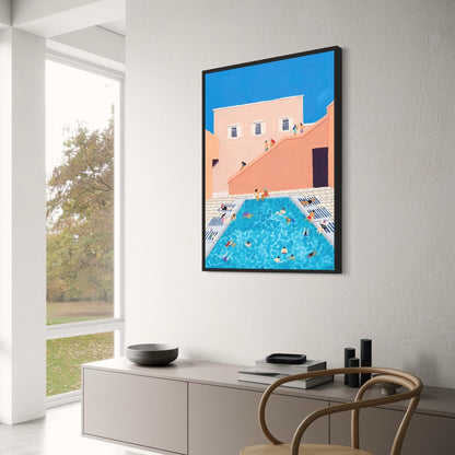 Afternoon at the Pool | Modern Pastel