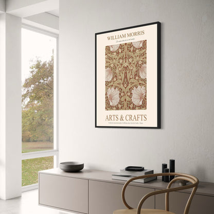 William Morris | Pimpernel Wall Art | Floral Design Poster | Vintage Botanical Print | Botanical Wall Decor | Art Nouveau Style | Home Decor