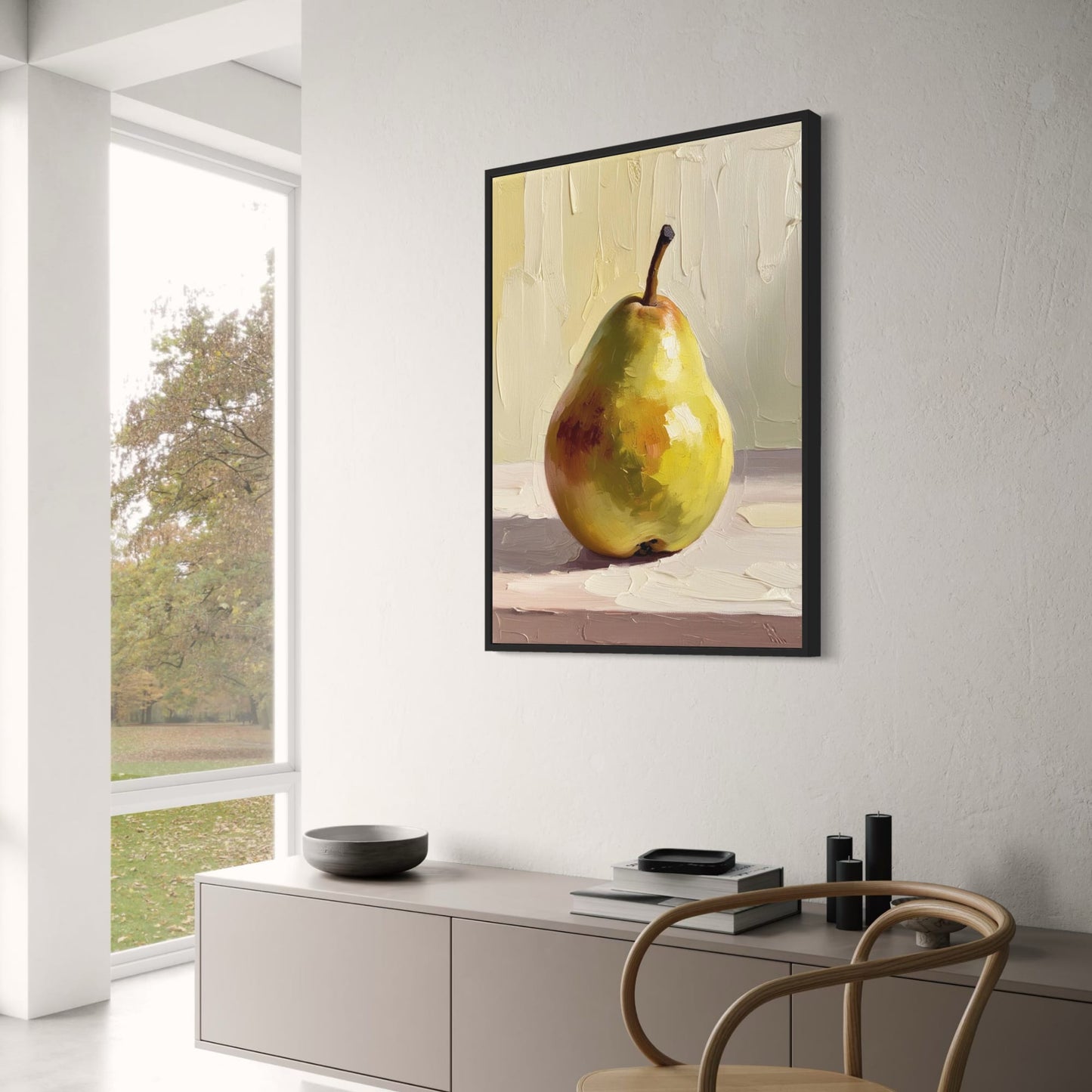 Fruits Gallery Pear Poster | Artistic Wall Decor | Vibrant Print | Nature-Inspired Art | Home & Garden Decor | Visual Artwork