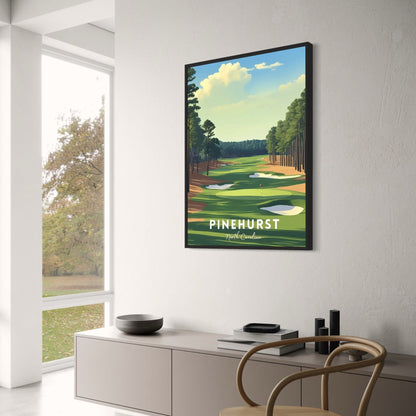 A Tribute To The World's Greatest Golf Courses | Golf Poster | North Carolina | Pinehurst