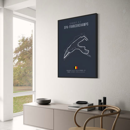 Spa Francorchamps F1 Circuit Blueprint