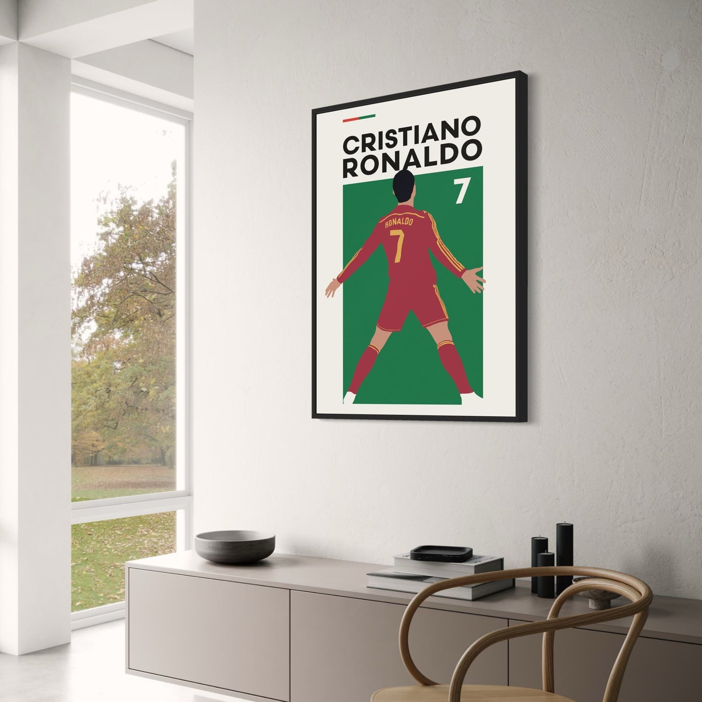 Christiano Ronaldo Poster | Football Icon Wall Art | Sport Lovers Decor | Celebrity Athlete Print