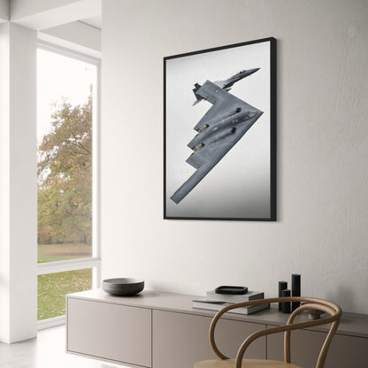 Aviation Art Print | B2 Stealth Bomber Jet Aesthetic | Modern Home Decor | Artwork for Office