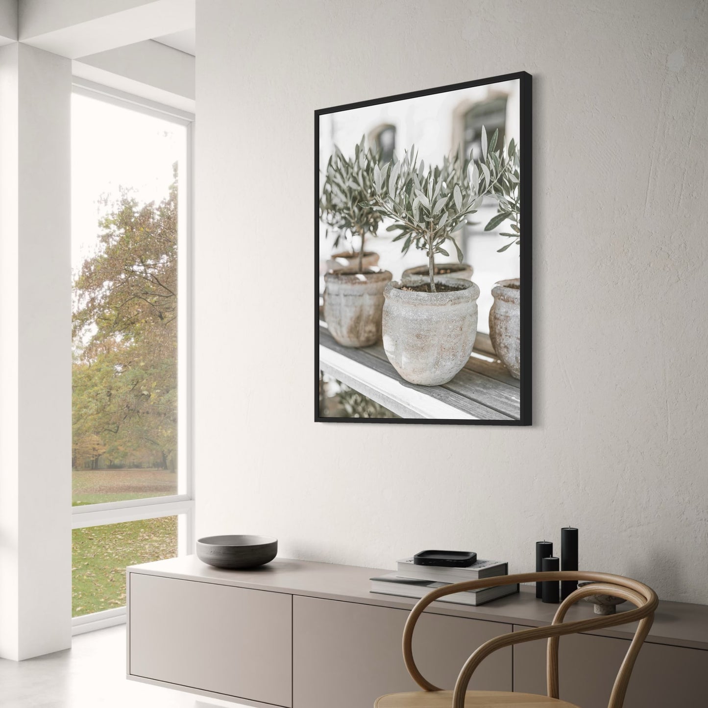Italy Landscape | Olive Garden Scenery Art