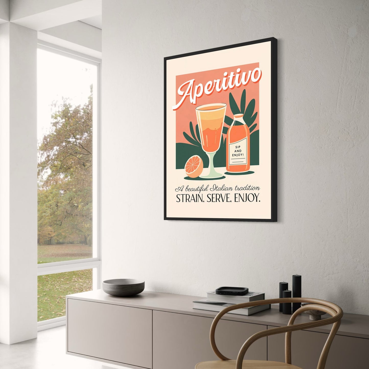 Cocktail Party Drink Art | Vintage Aperitivo Bar Poster | Retro Beverage Wall Decor | Elegant Drink Illustration Art Print