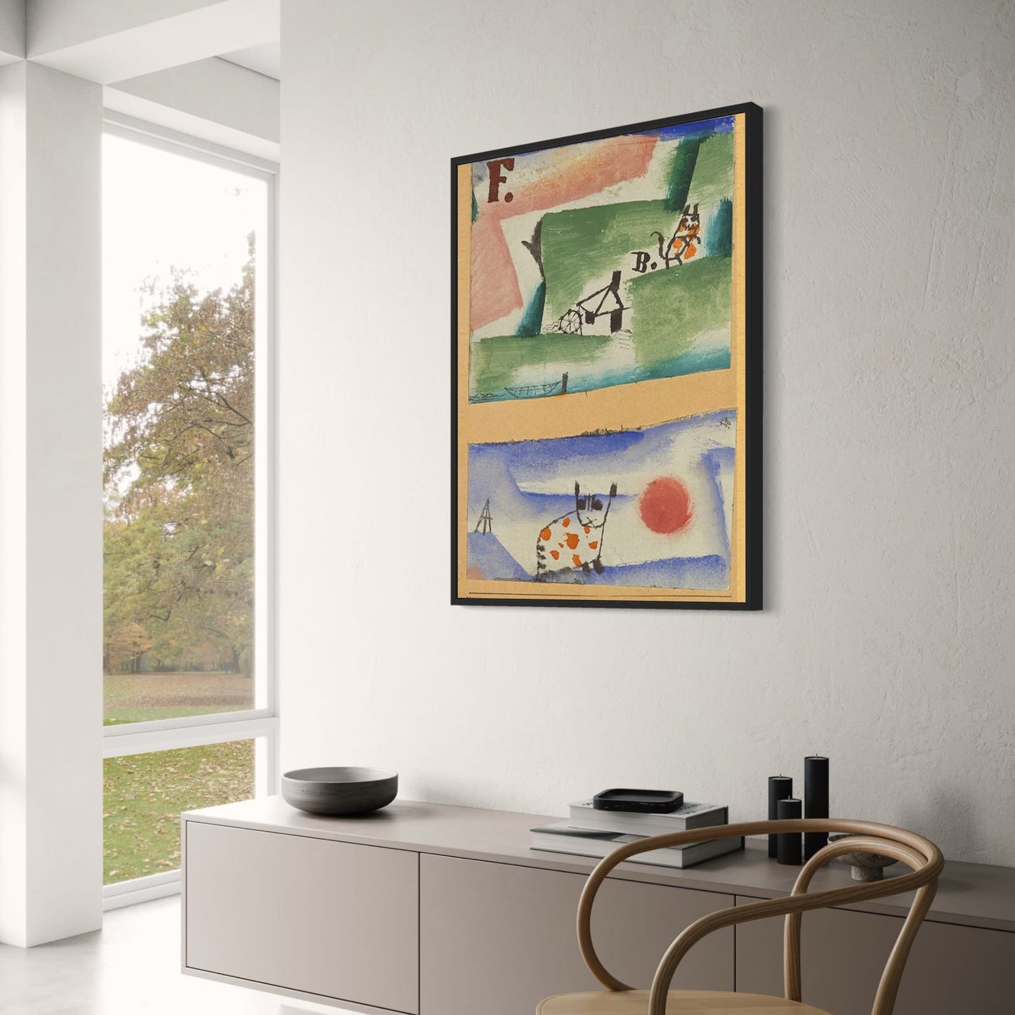 Paul Klee | Tomcat's Turf | Abstract Cat Illustration