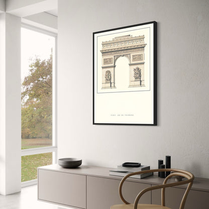 Arc de Triomphe | Paris | France | Monumental Neoclassical Architecture | Iconic French Landmarks | European Historical Posters