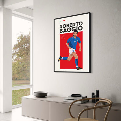 Roberto Baggio | Football Icon Art