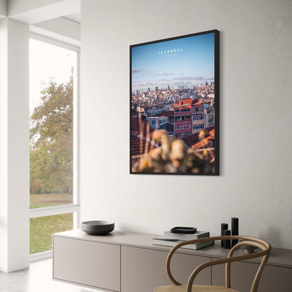 Istanbul Skyline Poster | Vibrant Cityscape | Turkey Urban Scenery | Aerial View of Istanbul | Constantinople Architecture