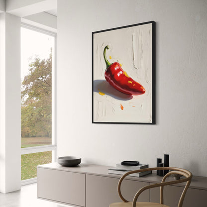 Colorful Pepper Illustration | Modern Kitchen Decor