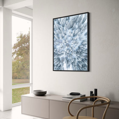 Winter Forest Scene | Nature Landscape Art | Seasonal Poster | Wall Decor | Enchanting Wilderness