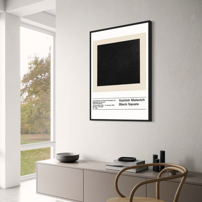 Malevich Black Square | Minimalist Abstract