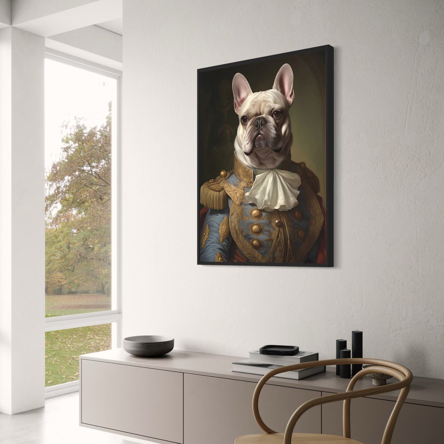 Blueblood's Gaze | French Bulldog in Military Uniform