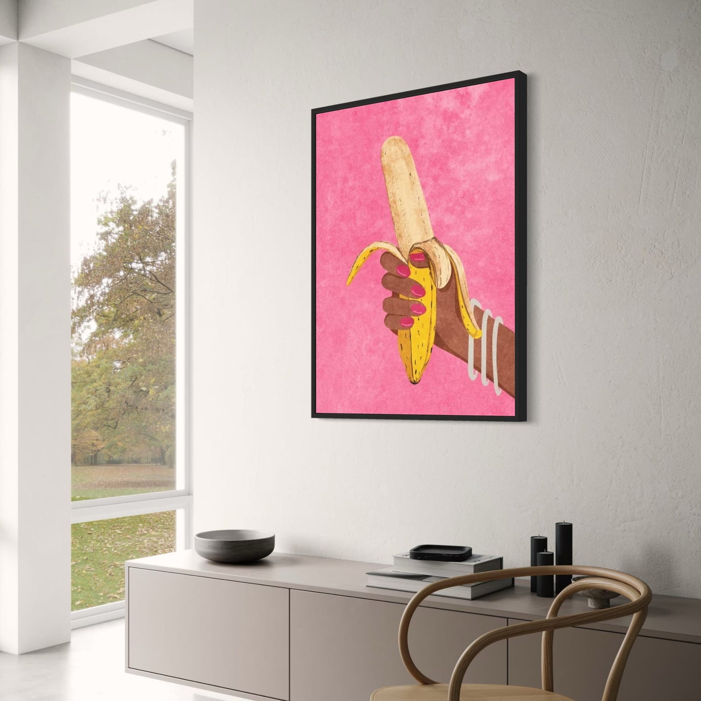 Peeling Banana | Whimsical Kitchen Art