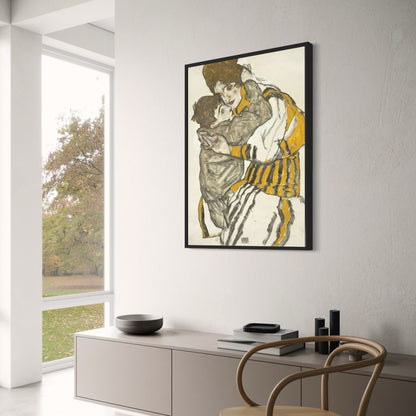 Egon Schiele | A Mother's Love for Her Child | Art Nouveau Print | Fine Art Poster | Wall Decor