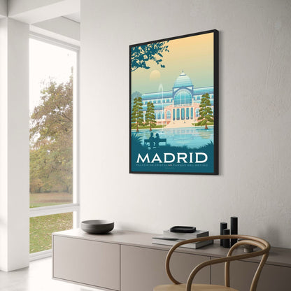Madrid Cityscape | Vibrant Travel Art