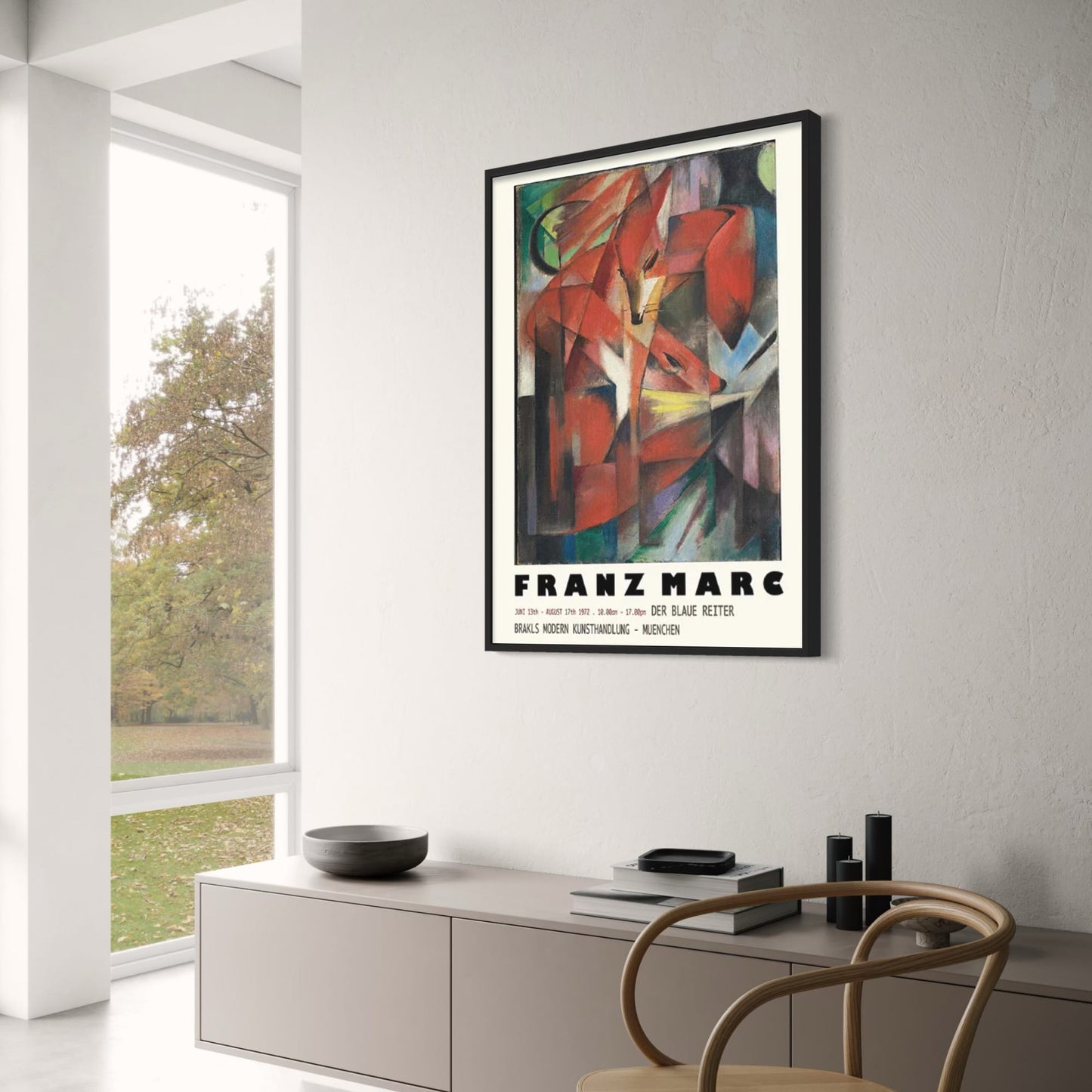 Franz Marc | The Foxes | Vibrant Wildlife Art