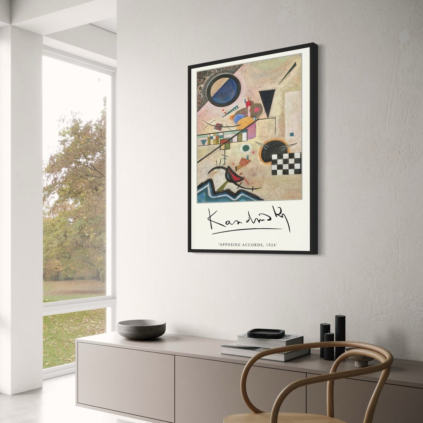 Opposing Accords | Wassily Kandinsky | 1924 | Classic Art Exhibition Poster