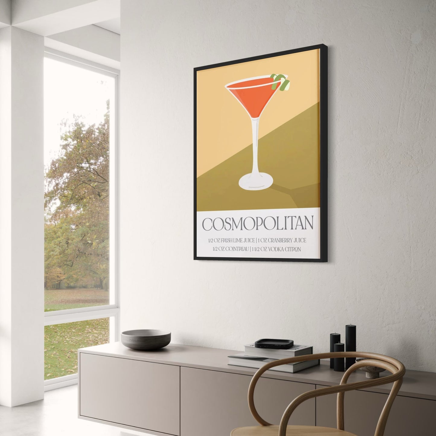 Modern Cosmopolitan | Cocktail Recipe Art