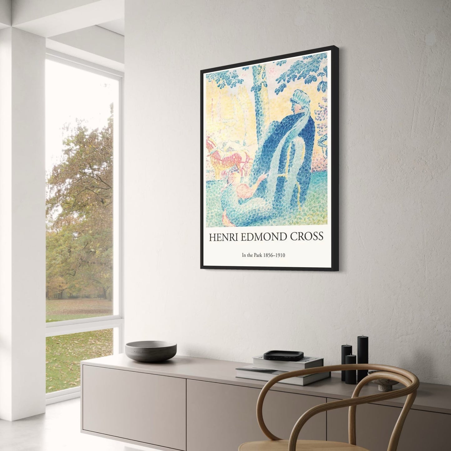 Henri Edmond Cross | In The Park | Art Poster | Impressionist Landscape Decor | Fine Art Print | Wall Art for Home & Garden