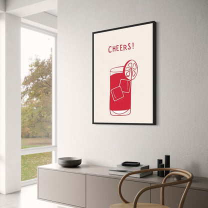 Hand Drawn Minimalist | Cheers Theme | Modern Design
