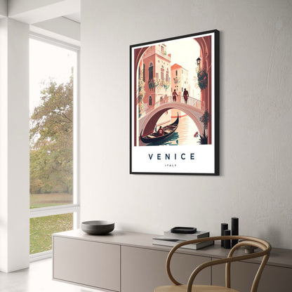 Venice Cityscape Poster | Iconic Italian Architecture | Scenic Wall Art for Home & Garden Decor | Travel-Inspired Visual Artwork