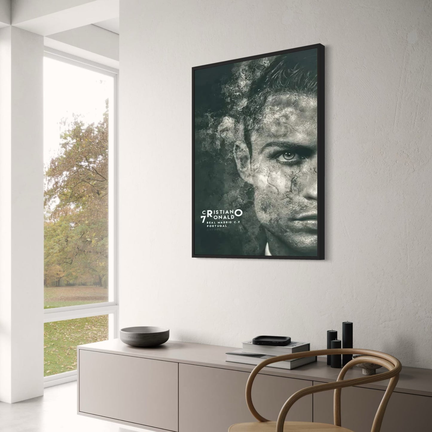 Cristiano Ronaldo Poster | CR7 Action | Unstoppable Force | Soccer Legend Artwork