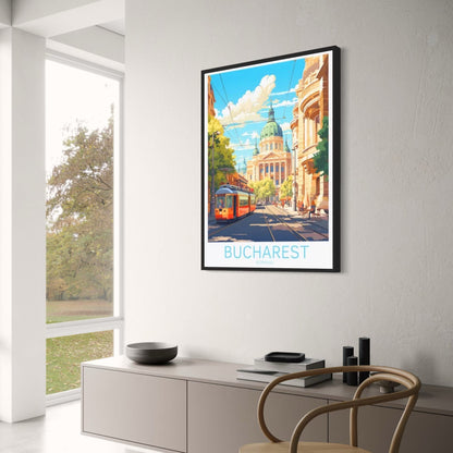 Iconic Destinations | Romanian Athenaeum Poster | Bucharest Architecture Art Print | European Cultural Landmark Decor | Wall Art for Home & Office