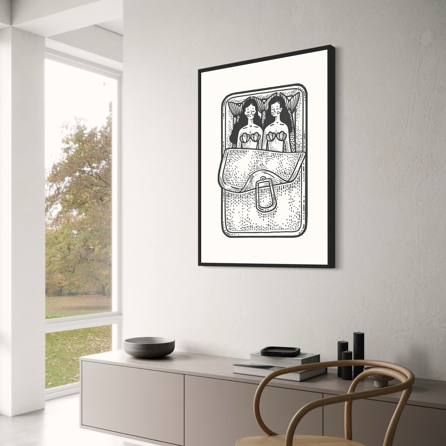 La Sardine Purse | Artistic Culinary Poster