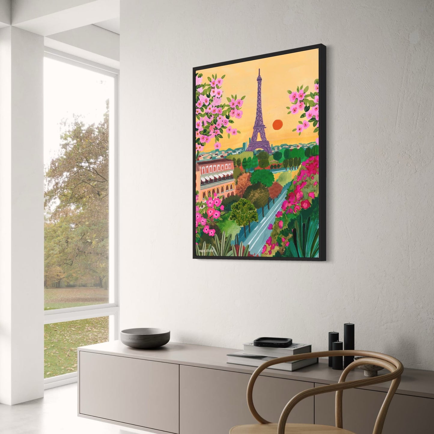 abstract india landscape poster