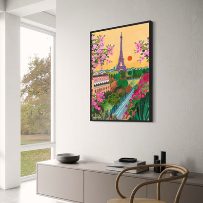 abstract india landscape poster