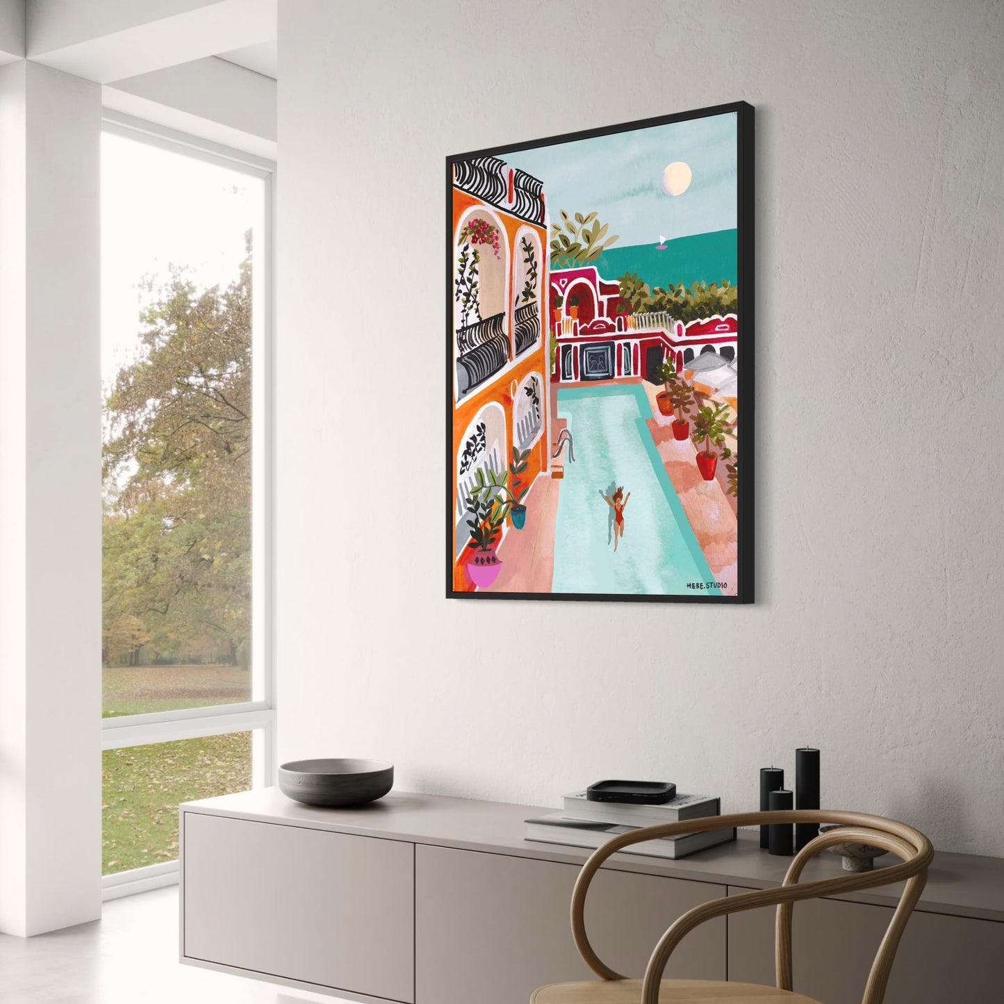 abstract india landscape poster