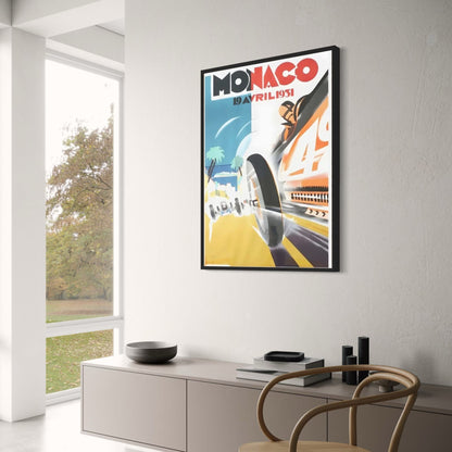 Vintage 1931 Monaco Grand Prix | Classic Race Car Art