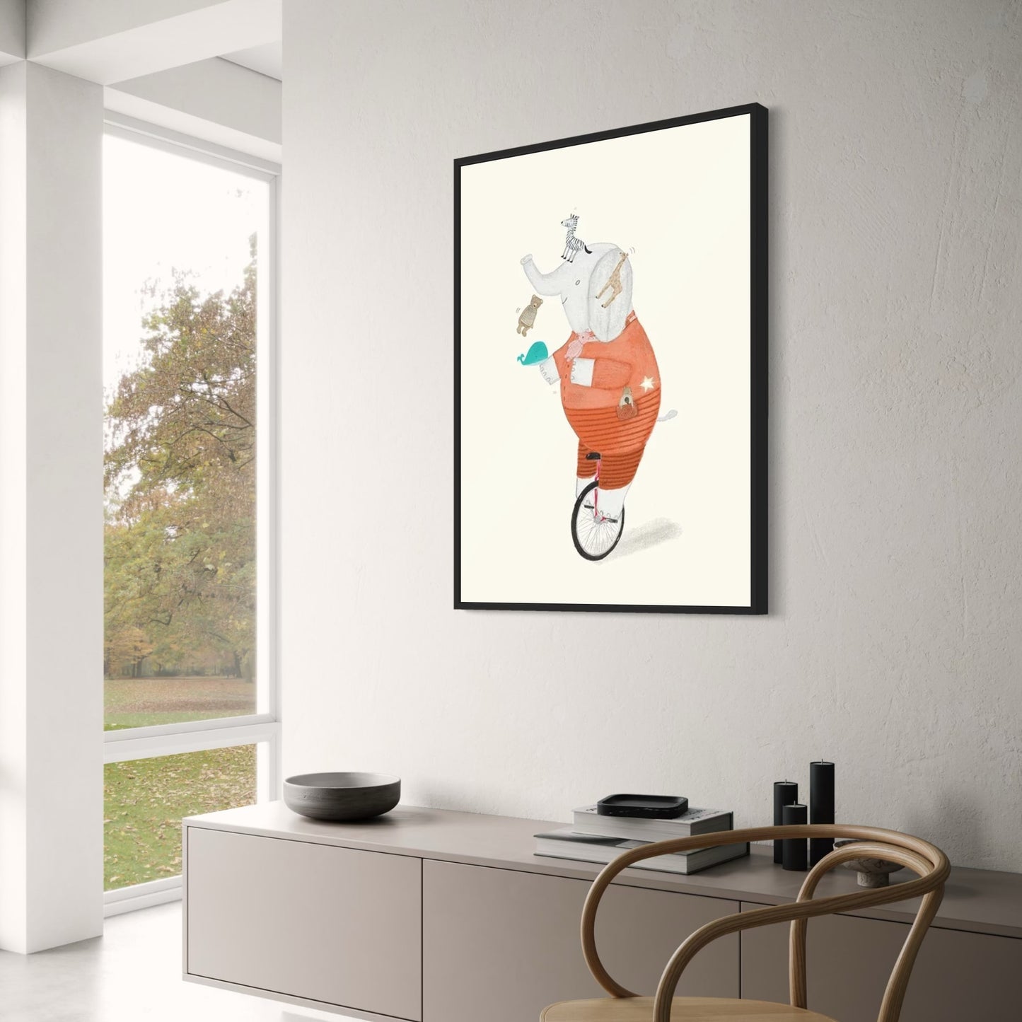 Elephant's Unicycle Jamboree | Whimsical Animated Art