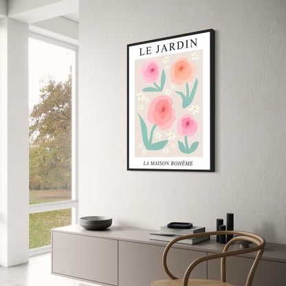 Les Fleurs | Poppies Garden | Colorful Floral Art
