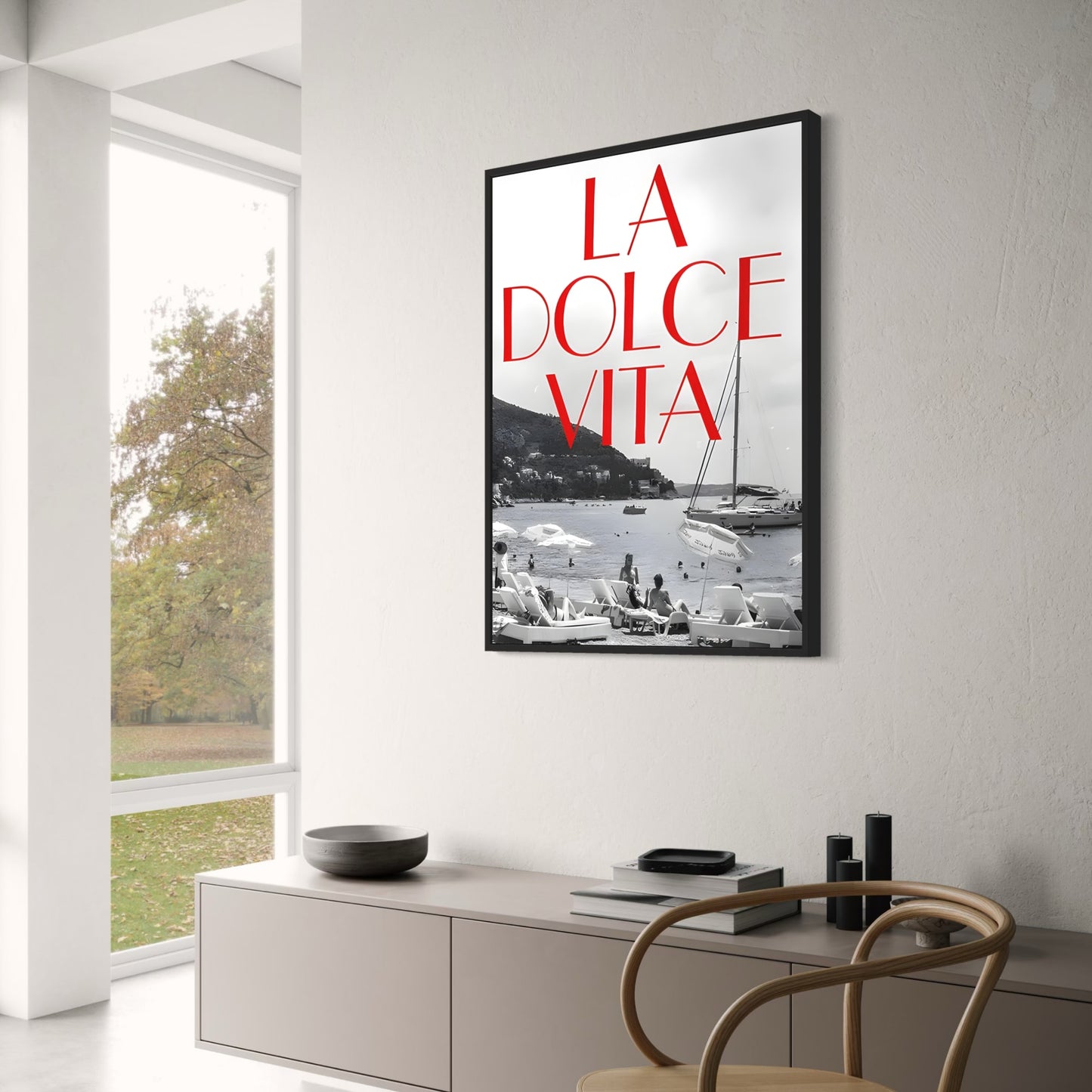 La Dolce Vita | Vintage Black & White Beach