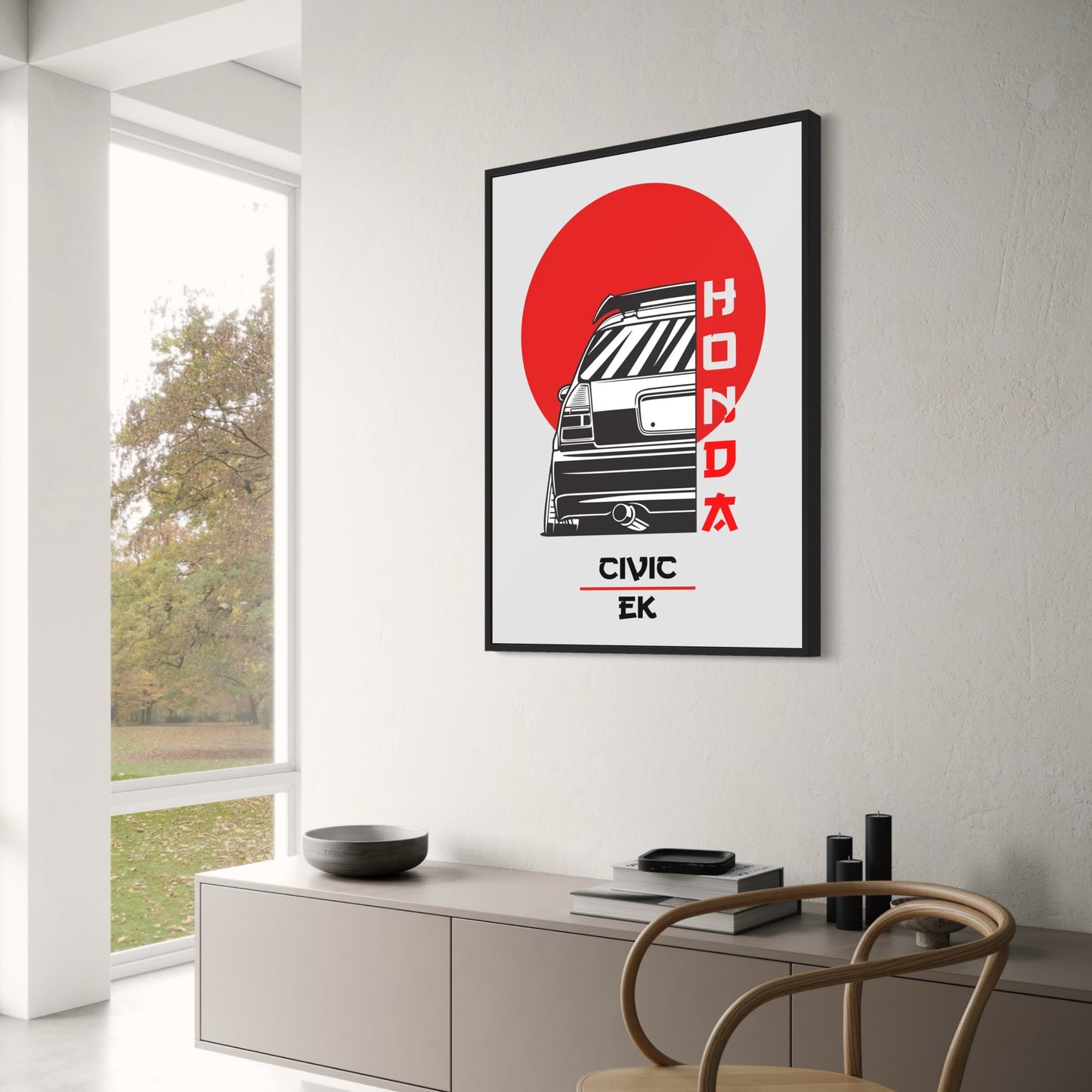 Honda Civic EK Poster | Japanese Car Art | Wall Decor | Home & Garden Artwork
