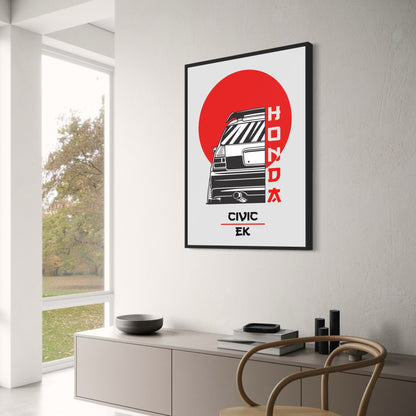 Honda Civic EK Poster | Japanese Car Art | Wall Decor | Home & Garden Artwork