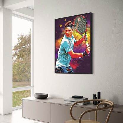 Roger Federer | Vibrant Tennis Precision
