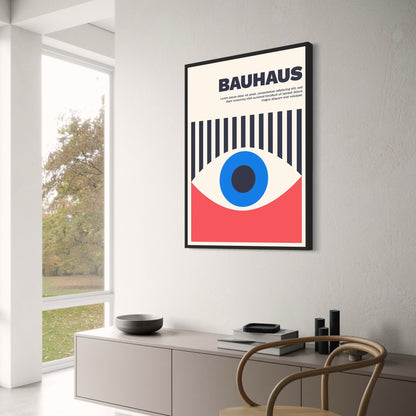 Bauhaus Eye Pattern | Vintage Geometric Art | Modern Decor