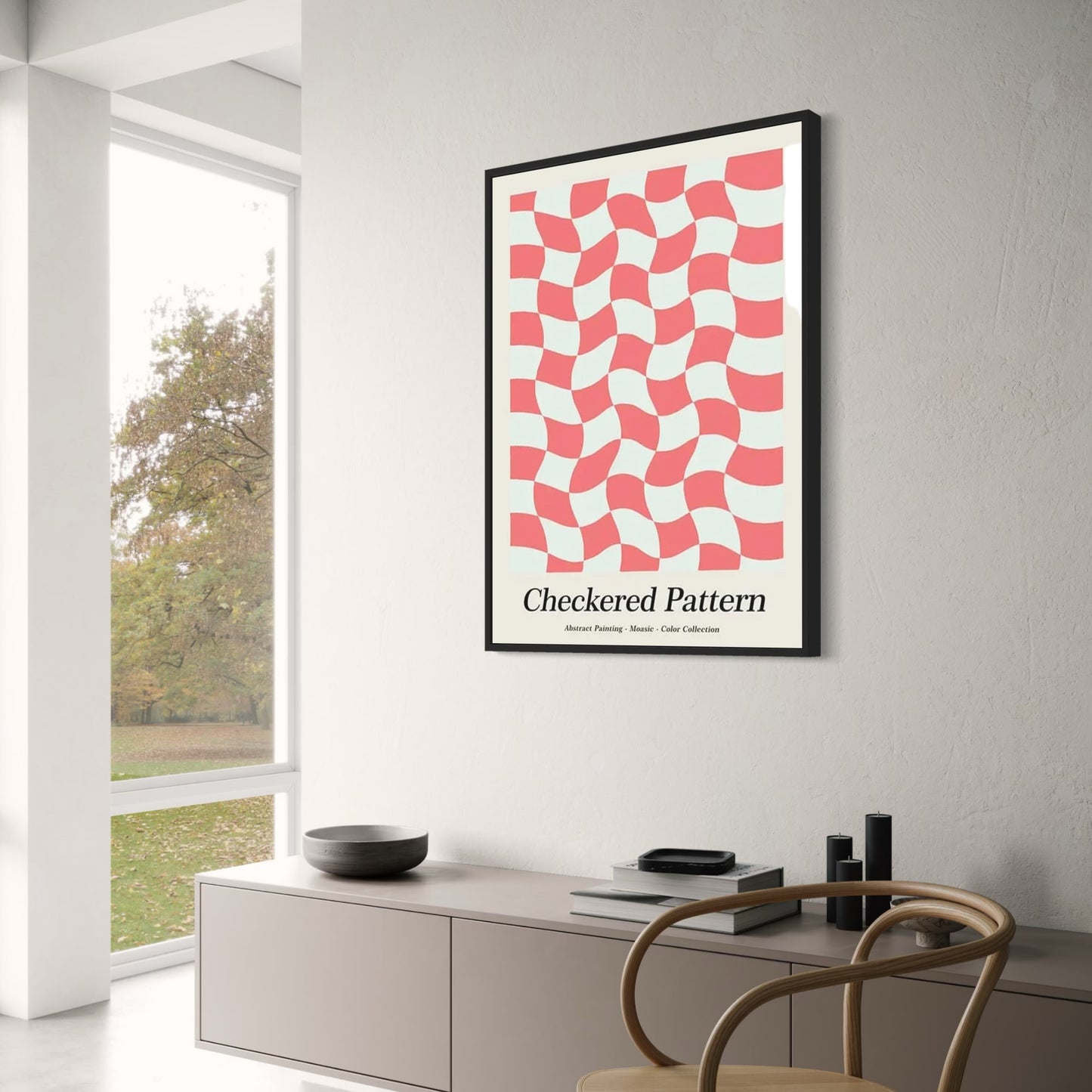 Checkered Pattern | Iconic Poster Collection | Celebrating Artistic Expression Across Styles and Eras