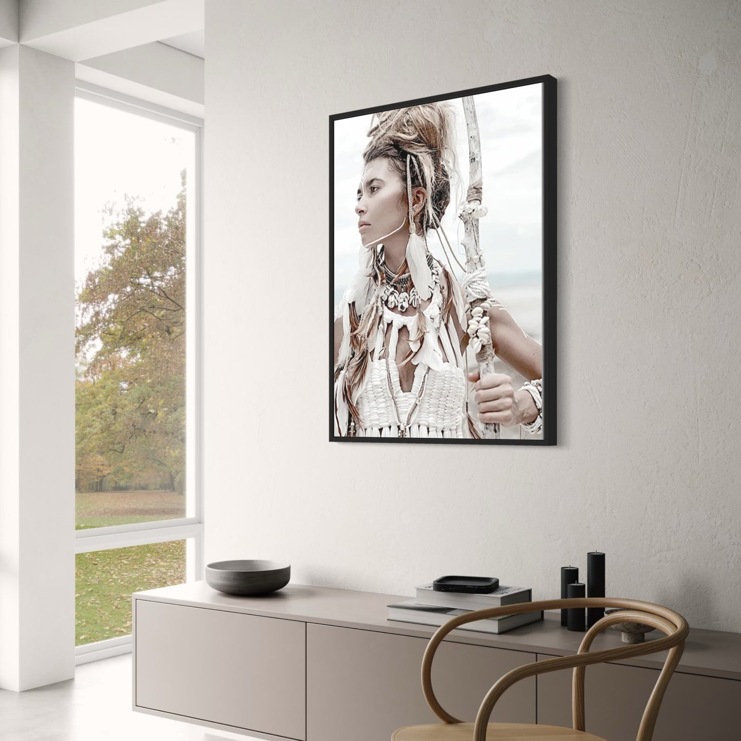 Organic Silhouettes Wall Decor | Nature-Inspired Poster | Artwork for Home & Garden | Modern Aesthetic