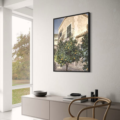 Italian Town Lemon Tree Landscape | Vibrant Decor