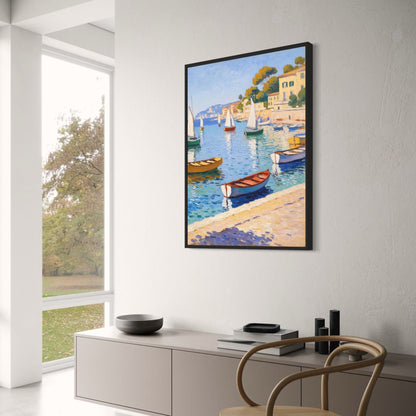 Serene Ocean View | Tranquil Seaside Landscape | Blue & White