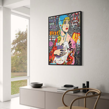 Abstract Graffiti | Queen of England Portrait