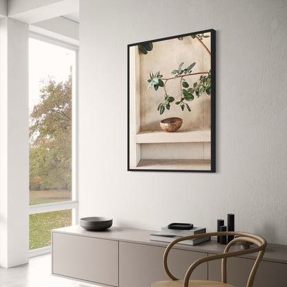 Bohemian Rustic Reflections Poster | Vintage Wall Art | Artistic Home Decor | Visual Artwork for Living Room | Prints for Rustic Interior Design | Unique Boho Style | 24x36 Inches