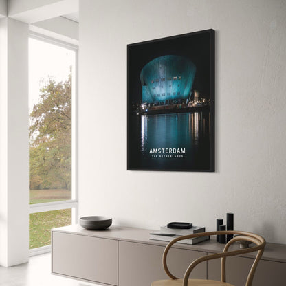 Amsterdam Nemo Poster | Scenic View | European Cityscape | Home Decor | Wall Art | Dutch Architecture | Travel Poster